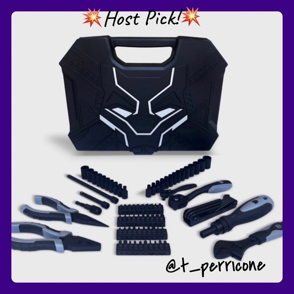 New Marvel Avengers Black Panther 82 Piece Tool Kit - Picture 1 of 12